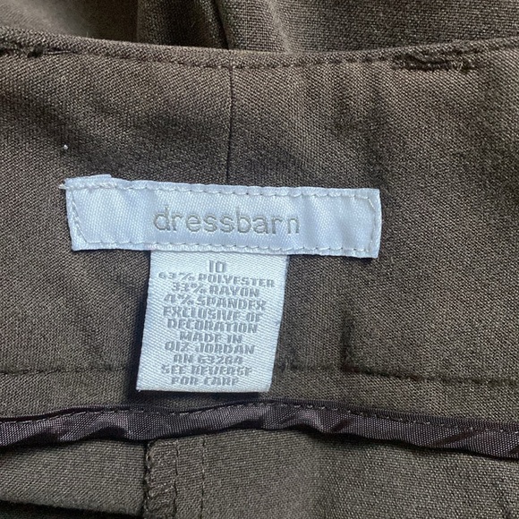 Dress Barn Brown Dress Pants Trousers Sz 10 NWOT - Picture 6 of 6